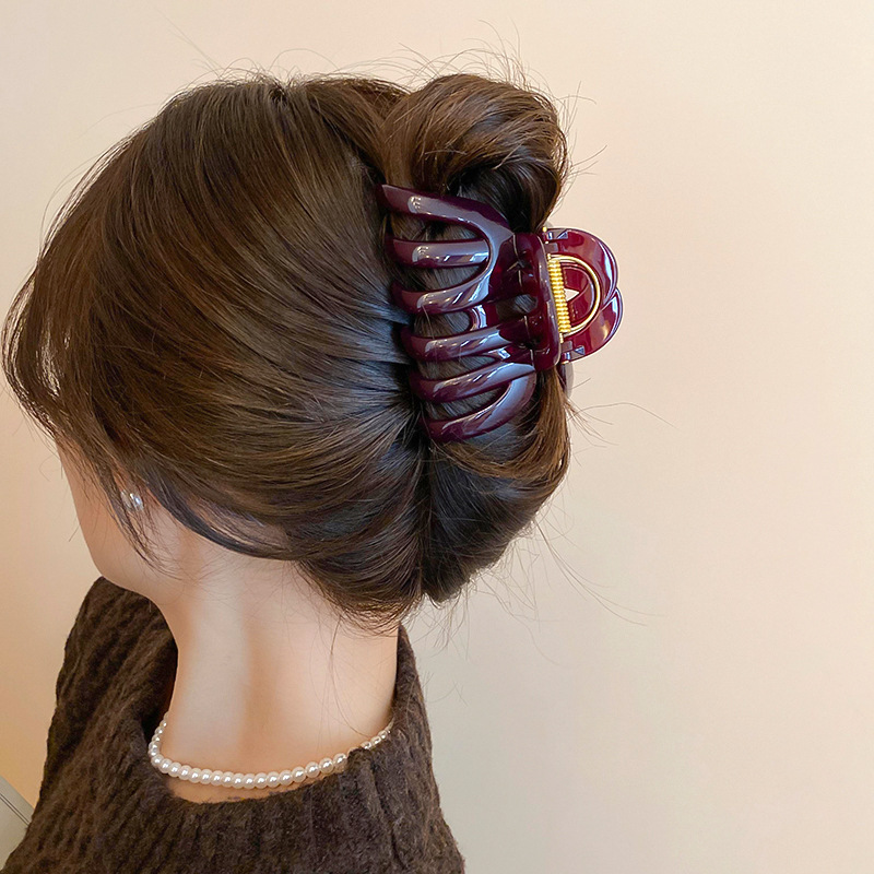 New Acrylic Pumpkin Hollowed S - Hair Claw Clip Set recension och pris
