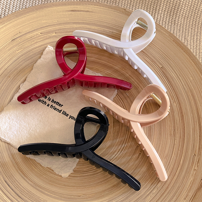 4pcs Large Cross Safe Soft Sil - Hair Claw Clip Set recension och pris