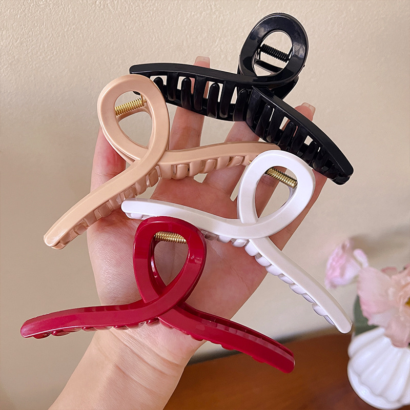 4pcs Large Cross Safe Soft Sil - Hair Claw Clip Set recension och pris
