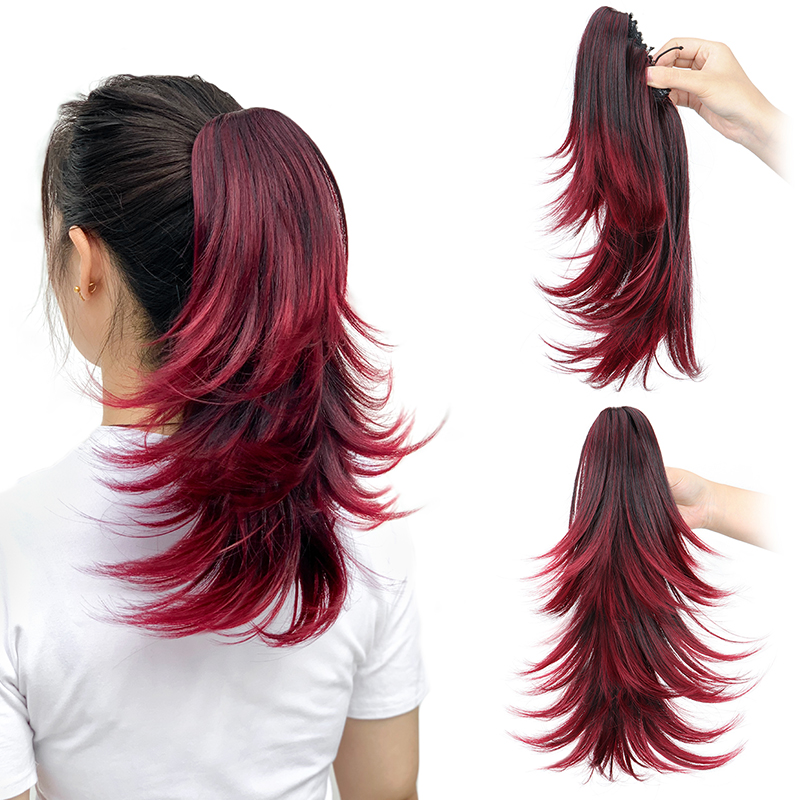14Inch Synthetic Short Curly L - Hair Claw Clip Set recension och pris