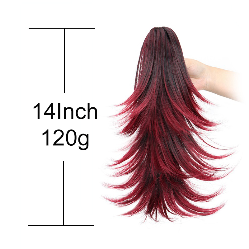 14Inch Synthetic Short Curly L - Hair Claw Clip Set recension och pris