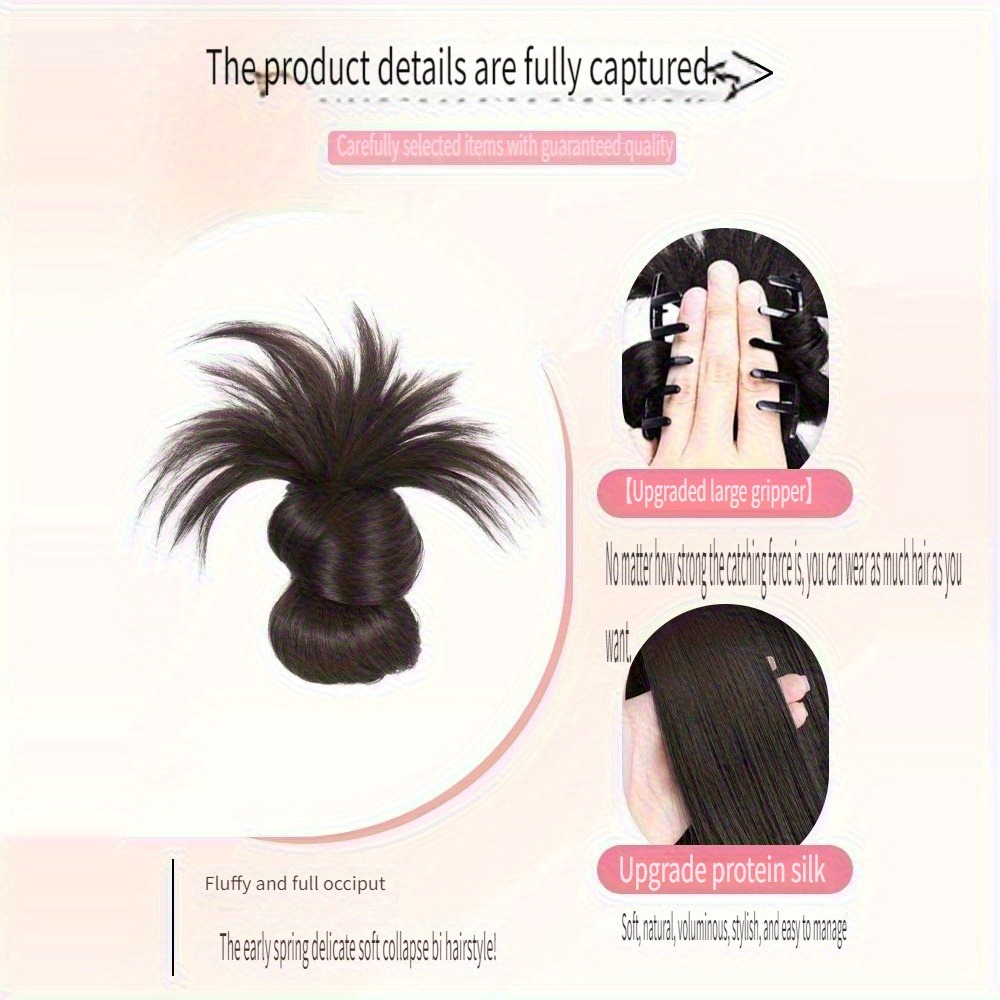 Low Synthetic Bun Ponytail Hai - Hair Claw Clip Set recension och pris