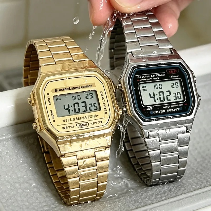 F91W Band Watch Waterproof Ret - Women Accessories Display recension och pris