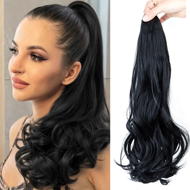 Synthetic Long Curly Ponytail  - Hair Claw Clip Set recension och pris