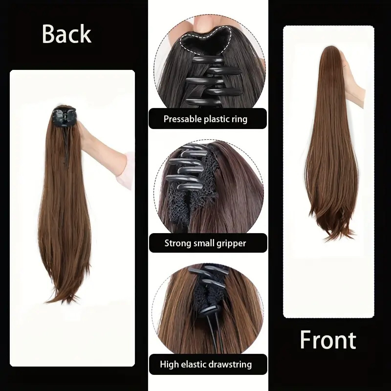 Elegant Synthetic Ponytail Wom - Hair Claw Clip Set recension och pris