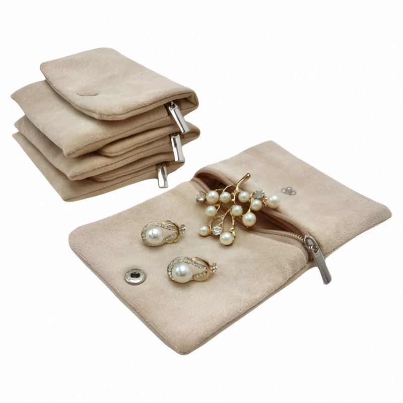 Velvet Jewellery Pouch Snap Zi - Women Accessories Display recension och pris