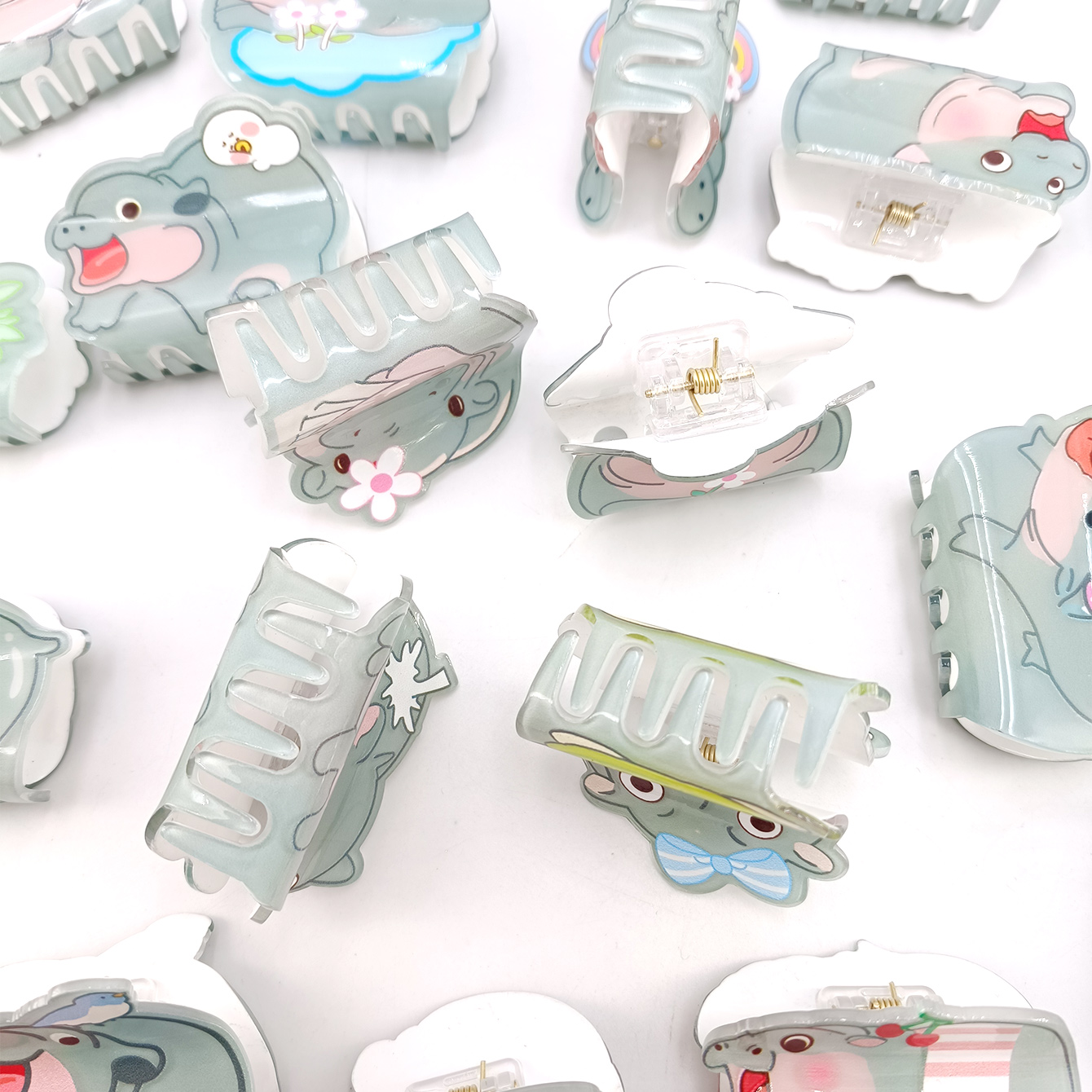 Cute Miss Hippo Hair Claw Flow - Hair Claw Clip Set recension och pris
