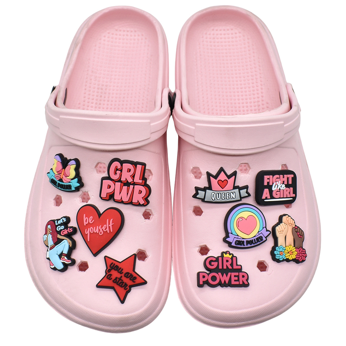 Cute Pink Power Shoe Charms De - Women'S Accessories Crocs recension och pris