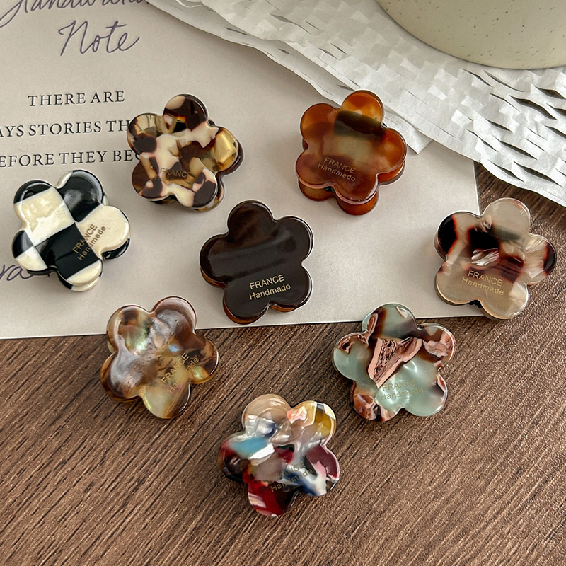8Pcs/Set Cute Flower Acetate H - Hair Claw Clip Set recension och pris