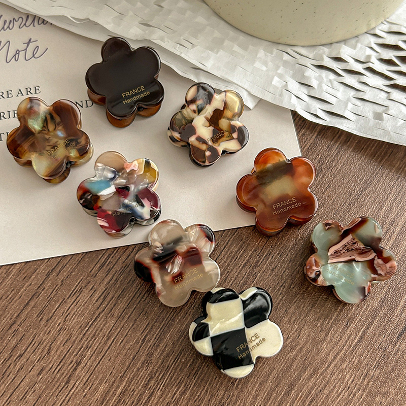 8Pcs/Set Cute Flower Acetate H - Hair Claw Clip Set recension och pris