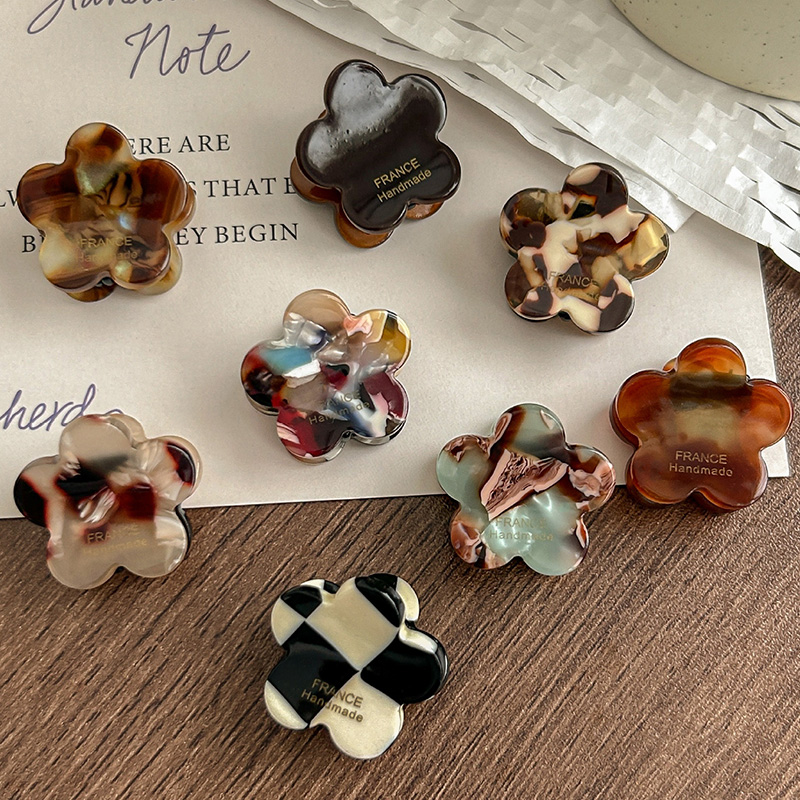 8Pcs/Set Cute Flower Acetate H - Hair Claw Clip Set recension och pris