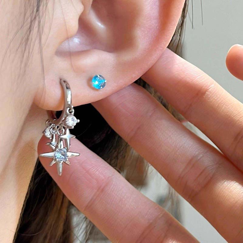 New Y2K Blue Zircon Star Tasse - Women'S Accessories Jewelry Sale recension och pris