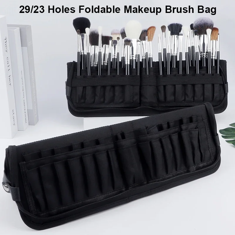 29/23 Holes Foldable Makeup Br - Women Accessories Pouch recension och pris