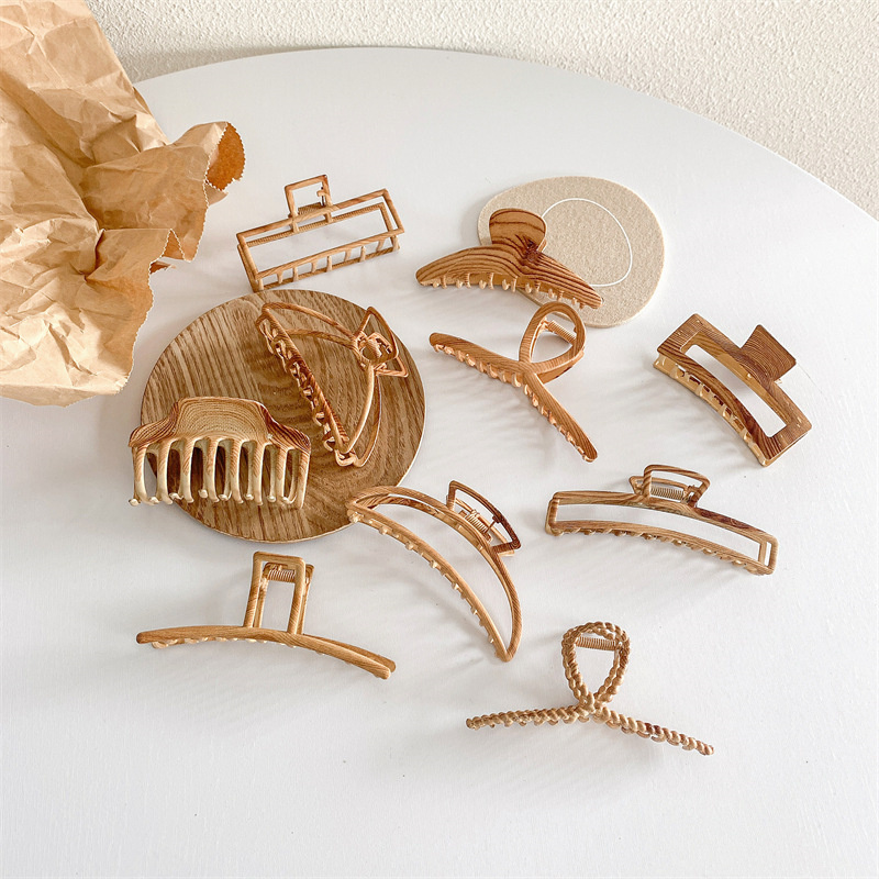 Vintage Mutiple Wood Grain Hai - Hair Claw Clip Set recension och pris