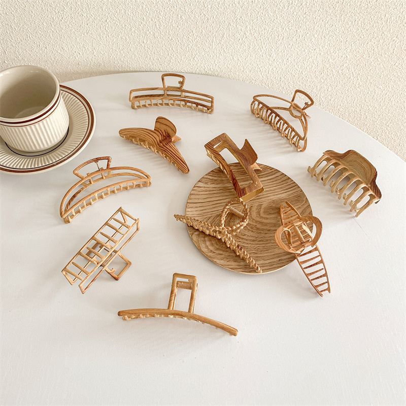 Vintage Mutiple Wood Grain Hai - Hair Claw Clip Set recension och pris