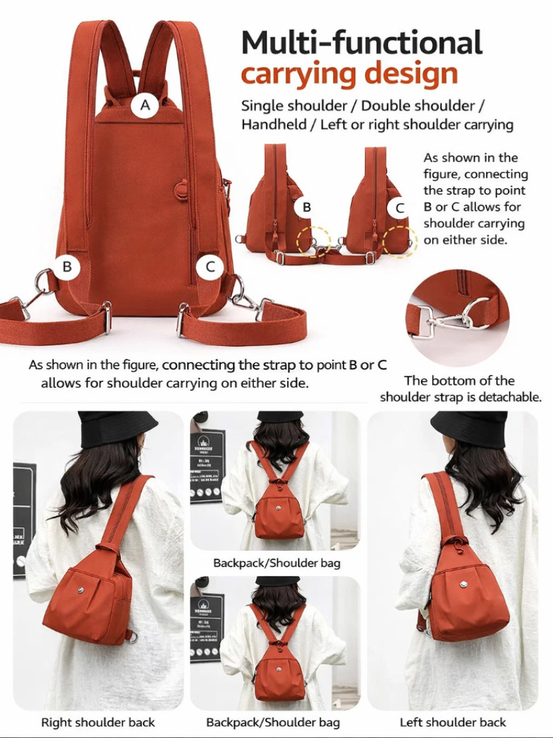 Women's Lightweight Mini Backp - Women Accessories Pouch recension och pris
