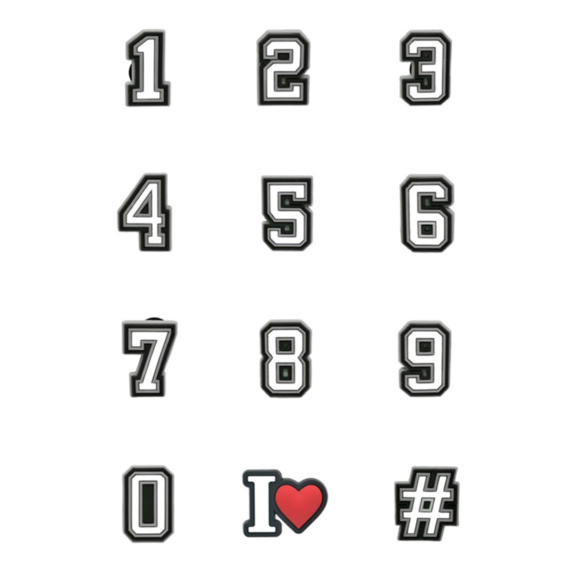 1pcs PVC Number Shoe Charms fo - Women'S Accessories Crocs recension och pris
